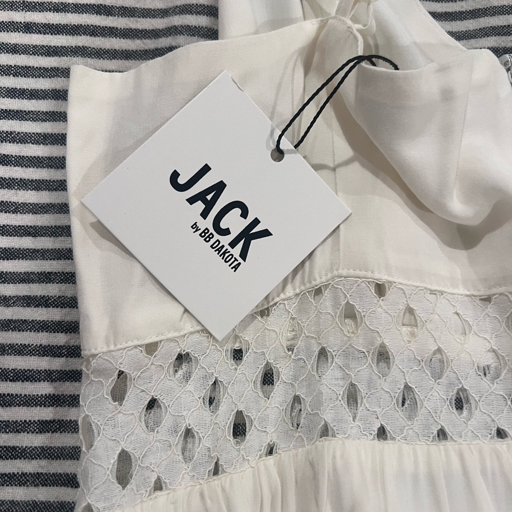 NWT.BB Dakota White/Cream Maxi Dress - Picture 5 of 5